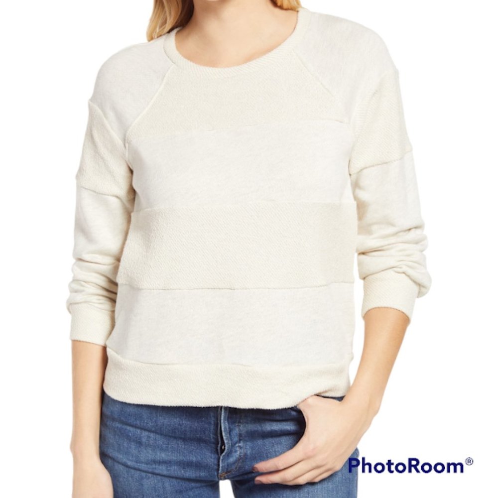 Everleigh Women's Tonal Stripe French Terry Sweatshirt